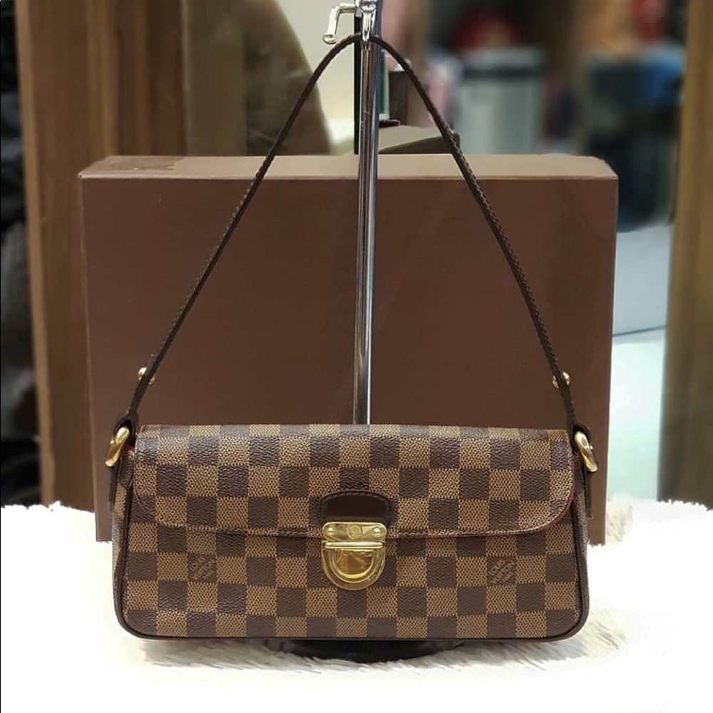 💯✅ Authentic Lv Ravelo Damier Monogram Pm